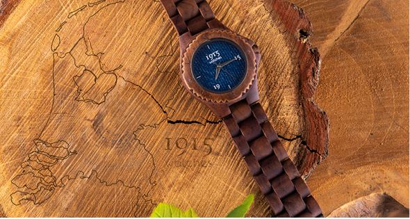Houten horloge